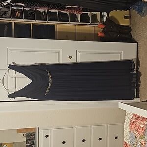 Davids bridal, marine floor length dress, size 18.